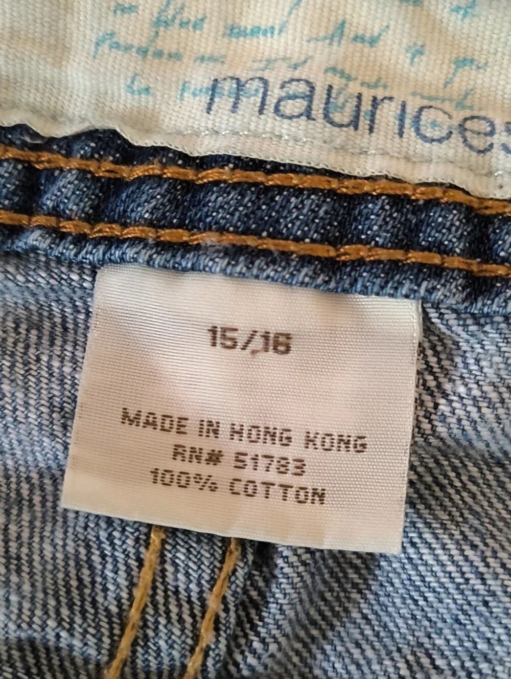 Maurices Medium/Light Wash Boot Cut Jeans Size 15/16